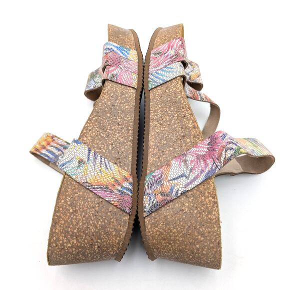 Spring Step Butterpea Wedge Slide Sandal Women's Rose Multi Size US10.5 EU41 - Picture 6 of 8